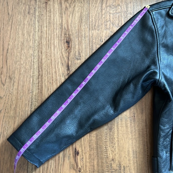 Geek Squad Automotive Racing Black Leather Bomber Jacket with Race Stripes! - Picture 11 of 12